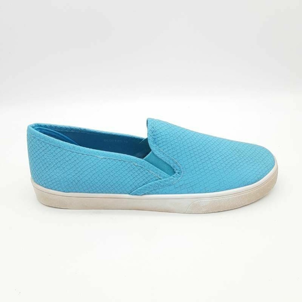 REFRESH Shoes Womens Scott Loafer Sneaker Blue White Textured Slip On 10 New
